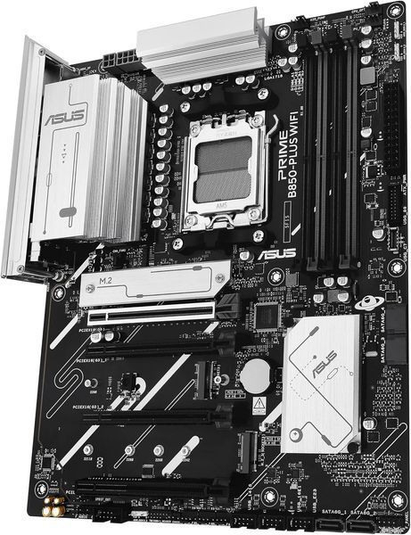 Placa de baza ASUS PRIME B850-PLUS WIFI AMD B850, AM5, Dual DDR5 8000+MHz, PCIe 5.0 x16 slot, HDMI/DisplayPort, USB Type-C, SATA&PCIe RAID, M.2 PCIe 5.0 x4 Socket, 2xM.2 PCIe 4.0 x4, Wi-Fi 6E&BT5.4, 2.5Gb Ethernet, Aura 32921 DOXYTERRA.md foto