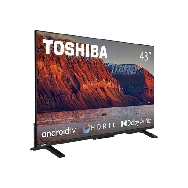 43 LED SMART TV TOSHIBA 43LA2363DG, 1920x1080 FHD, Android TV, Black, SMART TV (Android TV 11), 3 HDMI, 2 USB, DVB-T/T2/C/S2, Optical input, OSD Language: ENG, RO, RU, Dolby Audio Speakers 2x8W, VESA 100x100, 8 kg BLFR 222218 фото