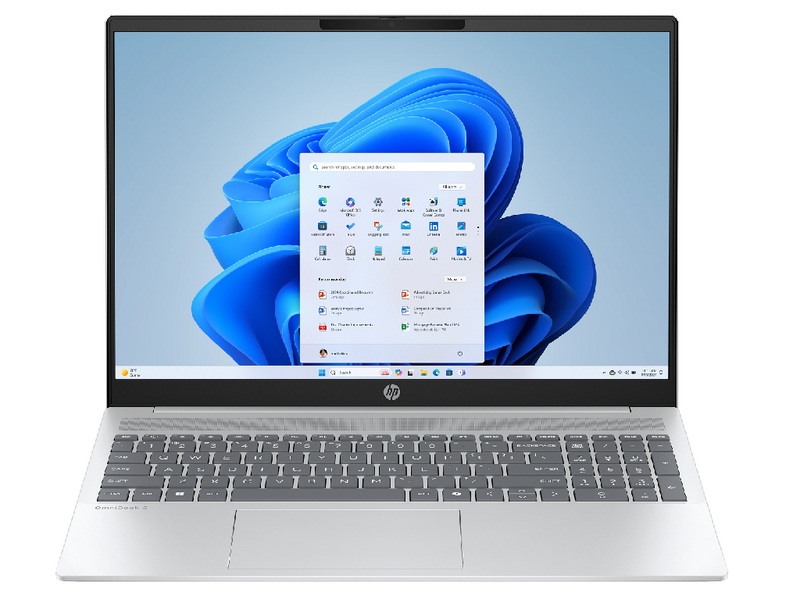 Laptop HP 16.0 OmniBook 5 AI 16-af1013ci Glacier Silver, Intel Core Ultra 7 255U, 16Gb 1Tb, Intel Graphics, 16.0 IPS FHD (1920x1200) Non-glare, HDMI, 802.11ax, USB-C DP, USB-A, FHD Web, FreeDOS, Illum Keyb, BK9Y8EA#UUQ 234209 DOXYTERRA.md foto