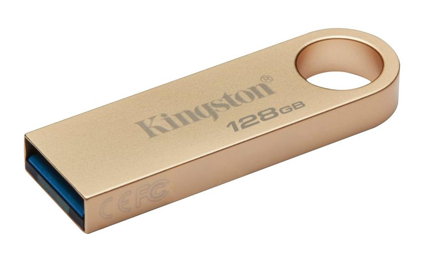 256GB USB Flash Drive Kingston DTSE9G3/256GB DataTraveler SE9 G3 Gold Metal Casing, USB 3.2  32075 foto