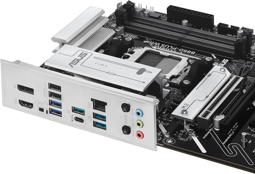 Placa de baza ASUS PRIME B850-PLUS WIFI AMD B850, AM5, Dual DDR5 8000+MHz, PCIe 5.0 x16 slot, HDMI/DisplayPort, USB Type-C, SATA&PCIe RAID, M.2 PCIe 5.0 x4 Socket, 2xM.2 PCIe 4.0 x4, Wi-Fi 6E&BT5.4, 2.5Gb Ethernet, Aura 32921 DOXYTERRA.md foto