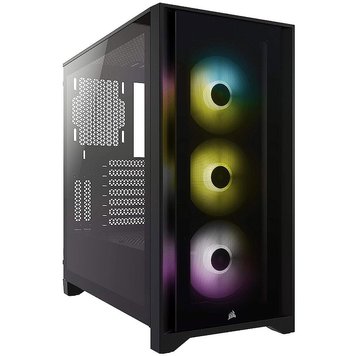 Carcasa Case Middletower Corsair iCUE 4000X RGB Tempered Glass Mid-Tower ATX Case Black no PSU, Gaming, USB 3.1 Type-C, USB 3.0, Audio-out, 3x120mm AirGuide RGB Fans, CC-9011204-WW (carcasa/корпус) 31168 foto