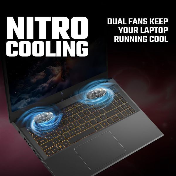 Laptop Acer 15.6 Nitro V 15 AI ANV15-42 Obsidian Black, AMD Ryzen 7 7445HS, 16Gb, 512Gb, GeForce RTX 4050 6Gb, 15.6 FHD (1920x1080) 165Hz Non-glare, HDMI, Gbit Ethernet, 802.11ax, USB4, USB-A, HD Web, Linux, Illum Keyb, NH.U31EU.00A 246852 DOXYTERRA.md foto