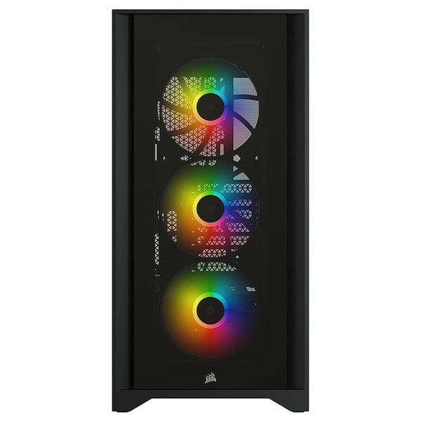 Корпус Case Middletower Corsair iCUE 4000X RGB Tempered Glass Mid-Tower ATX Case Black no PSU, Gaming, USB 3.1 Type-C, USB 3.0, Audio-out, 3x120mm AirGuide RGB Fans, CC-9011204-WW (carcasa/корпус) 31168 фото