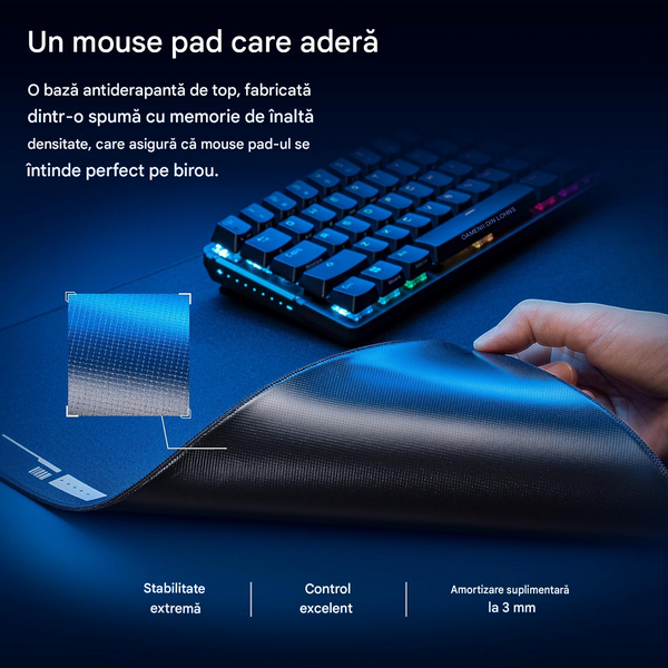 Gaming Mouse Pad Asus ROG Hone Ace XXL Black, 900 x 400 x 3mm, Hybrid cloth surface, Ultimate anti-slip base, Protective nano coating, 90MP03G0-BPUA00 215158 DOXYTERRA.md foto