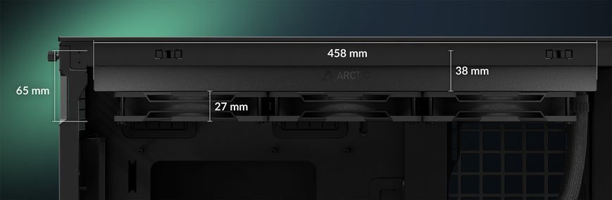 Водяное охлаждение Arctic Liquid Freezer III Pro 420 A-RGB Multi Compatible All-In-One CPU Water Cooler, Intel 1851/1700 AMD AM5/AM4, VRM Fan A-RGB: 400&ndash;2500rpm, Pump: 800&ndash;2800rpm, 3x140mm P14 Pro A-RGB Fan 400&ndash;2500rpm, Airflow 110 cfm/186 m3/h, FDB, ACFR 33523 DOXYTERRA.md фото