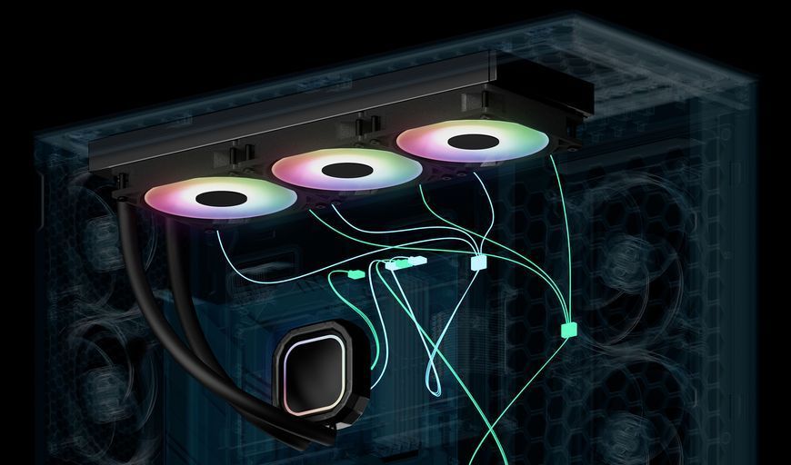 Водяное охлаждение Arctic Liquid Freezer III Pro 420 A-RGB Multi Compatible All-In-One CPU Water Cooler, Intel 1851/1700 AMD AM5/AM4, VRM Fan A-RGB: 400&ndash;2500rpm, Pump: 800&ndash;2800rpm, 3x140mm P14 Pro A-RGB Fan 400&ndash;2500rpm, Airflow 110 cfm/186 m3/h, FDB, ACFR 33523 DOXYTERRA.md фото