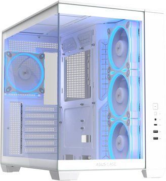 Carcasa Case ATX ASUS A32 PLUS TG ARGB White no PSU, Tempered Glass Front & Side, 3x120 mm ARGB Fans Side, 1x120 mm ARGB Fan Rear, 2xUSB 3.0, USB 3.2 Gen2 Type C, Audio-out&Mic 33177 DOXYTERRA.md фото