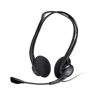 Наушники с микрофоном Logitech 960 Black USB PC Stereo Headset, Headset: 20–20,000 Hz, Mic: 100–16,000 Hz, 2.4m, 981-000100 (casti cu microfon/наушники с микрофоном) 11867 фото