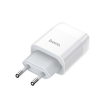 Зарядное устройство Hoco C73A Glorious dual port charger(EU) 2.4A, 2xUSB, white 712912 30518 фото