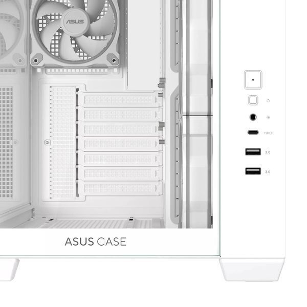 Carcasa Case ATX ASUS A32 PLUS TG ARGB White no PSU, Tempered Glass Front & Side, 3x120 mm ARGB Fans Side, 1x120 mm ARGB Fan Rear, 2xUSB 3.0, USB 3.2 Gen2 Type C, Audio-out&Mic 33177 DOXYTERRA.md foto