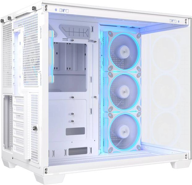 Carcasa Case ATX ASUS A32 PLUS TG ARGB White no PSU, Tempered Glass Front & Side, 3x120 mm ARGB Fans Side, 1x120 mm ARGB Fan Rear, 2xUSB 3.0, USB 3.2 Gen2 Type C, Audio-out&Mic 33177 DOXYTERRA.md foto