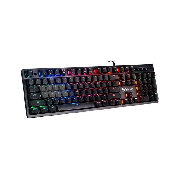 Игровая клавиатура Gaming Keyboard Bloody B500N, Mecha-Like, Tackile SW, Game Mode, Macro, Fn keys, Spill-resistant, Neon Backlight, 1.8m, USB, EN/RU, Black (tastatura/клавиатура) 31428 фото