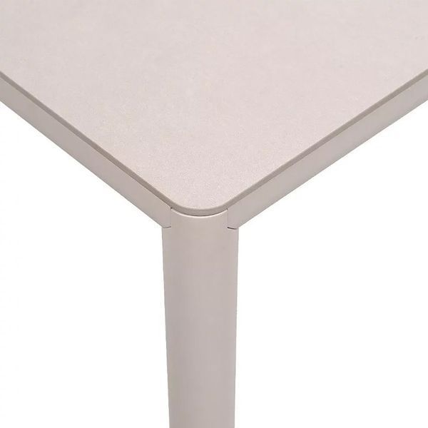 Masa Nardi PIAVE 140x80 corda materia vern. corda 50369.00.369 (Masa laminata HPL cu baza aluminiu pentru gradina exterior terasa balcon) 33059 DOXYTERRA.md foto