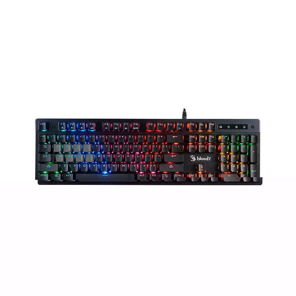 Игровая клавиатура Gaming Keyboard Bloody B500N, Mecha-Like, Tackile SW, Game Mode, Macro, Fn keys, Spill-resistant, Neon Backlight, 1.8m, USB, EN/RU, Black (tastatura/клавиатура) 31428 фото