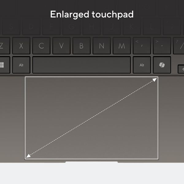 Laptop ASUS 14.0 Zenbook S 14 OLED UX5406SA Zumaia Gray, Intel Core Ultra 7 258V, 32Gb, 1Tb, Intel Arc Graphics, 14.0 OLED 3K (2880x1800) 120Hz Glare, HDMI, 802.11be, TB4, USB-A, IR FHD Web, W11 Home, Illum Keyb, Sleeve, UX5406SA-PV050W  222065 DOXYTERRA.md фото