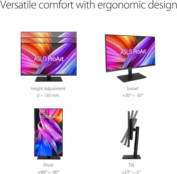 Monitor 32 ASUS ProArt PA328QV HDR Professional Monitor IPS 2K 16:9, 0.272mm, 5ms, 100% sRGB / 100% Rec. 709 color space coverage, HDR10, Pivot, Speakers 2Wx2, H:112KHz, V:75Hz, 31.5" 2560x1440 QHD, DP 1.2/2xHDMI 2.0, USB Hub 33309 DOXYTERRA.md foto