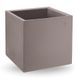 Ваза уличная куб LYXO COSMOS cube pot TAUPE H 40cm x L 40cm max 17kg VA420-0400M1+120NA (горшок, ваза для цветов уличная) 30822 фото 2