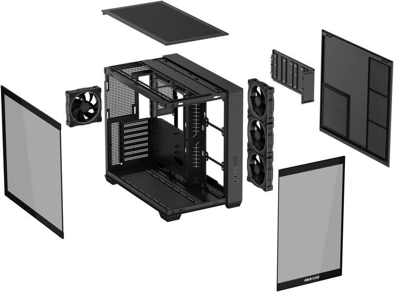 Carcasa Case ATX ASUS A32 PLUS TG ARGB Black no PSU, Tempered Glass Front & Side, 3x120 mm ARGB Fans Side, 1x120 mm ARGB Fan Rear, 2xUSB 3.0, USB 3.2 Gen2 Type C, Audio-out&Mic  33178 DOXYTERRA.md foto