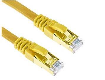 Патчкорд 0.25m Synergy 21 Patch cord RJ45 FTP(F/UTP) CAT5e Yellow (Телекоммуникационный патчкорд с фольгированным экранированием, литые разъемы, 0.25 м) 23413 23413 фото