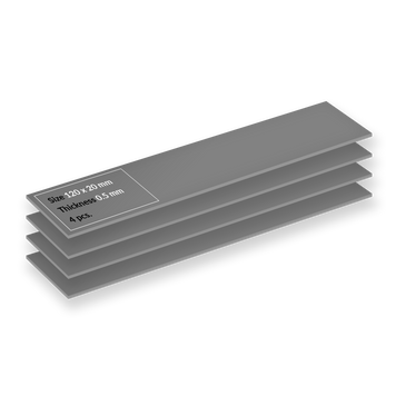 Pad Termic Arctic Premium Performance Thermal Pad TP-4 Grey 4 Pack, 120x20mmx0.5mm, Continuous Use Temperature -40-150&deg;C, 3.4 g/cmі, ACTPD00065A 33542 DOXYTERRA.md foto