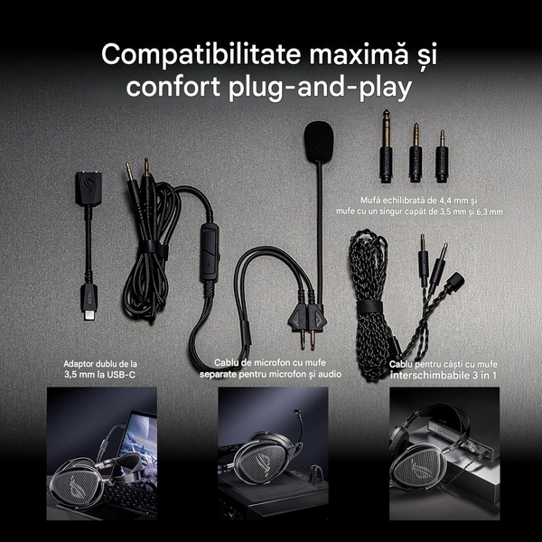Casti gaming cu fir Gaming Headset Asus ROG Kithara A702 Black, 20000 Hz, Mic, 8 - 55000 Hz, USB Type-C, 90YH0470-BHUA00 262565 DOXYTERRA.md foto