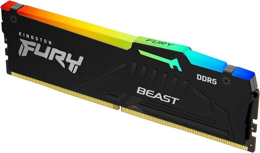 Оперативная Память 32GB DDR5 Kingston HyperX FURY Beast RGB Black KF556C36BBEA-32 DDR5 PC5-44800 5600MHz CL36-38-38, Retail 33713 DOXYTERRA.md фото
