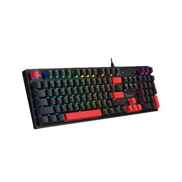 Tastatura gaming Gaming Keyboard Bloody S510R, Mechanical, BLMS Linear SW, Double-Shot Keycaps, Macro, Onboard Memory, Fn keys, RGB, 1.8m, USB, EN/RU, Fire Black (tastatura/клавиатура) 31430 foto