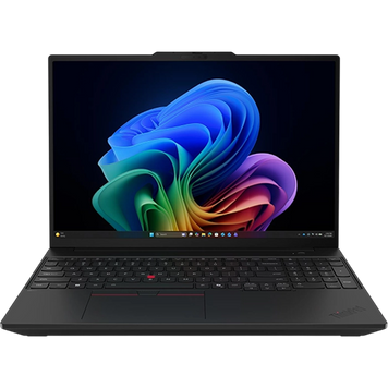 Laptop Lenovo 16.0 ThinkPad T16 Gen 5 Black, Intel Core Ultra 7 355, 32Gb LPDDR5X-6800, 1Tb, Intel Graphics, 16.0 IPS WUXGA (1920x1200) AG, HDMI, Gbit Ethernet, 802.11be, TB4, USB-A, 5MP Web, FP, No OS, Illum Keyb, 21WT0056GX 267864 DOXYTERRA.md foto