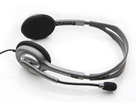 Logitech H110 Grey Stereo Headset, Headset: 20Hz-20kHz, Microphone: 100Hz-16kHz, 2m cable, 2 x mini-jack 3.5mm 981-000271 (casti cu microfon/наушники с микрофоном) 15097 DOXYTERRA.md foto
