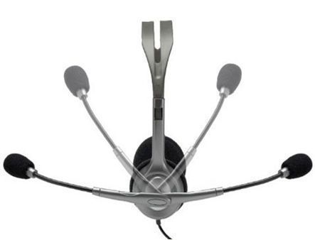 Logitech H110 Grey Stereo Headset, Headset: 20Hz-20kHz, Microphone: 100Hz-16kHz, 2m cable, 2 x mini-jack 3.5mm 981-000271 (casti cu microfon/наушники с микрофоном) 15097 DOXYTERRA.md foto