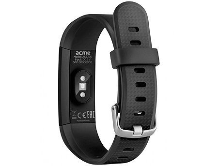 Acme HR ACT206 Black activity tracker, 0.86” O LED, Li-ion, Accelerometer, Pedometer, Hear Rate monitor, Touch Screen, Waterproof, Bluetooth 4.0 (smart band / смарт браслет) www 25268 фото