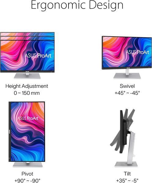 Monitor 27 ASUS ProArt PA279CV HDR Professional Monitor IPS 4K UHD 16:9, 0.155mm, 5ms, 100% sRGB/ 100% Rec. 709, HDR10, Pivot, Speakers 2Wx2, H:160KHz, V:60Hz, 3840x2160 UHD, USB-C/DP 1.2/2xHDMI v2.0, USB Hub 33312 DOXYTERRA.md foto