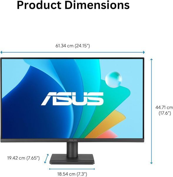 Монитор 27 ASUS VA279HG IPS Ultra-slim Frameless Monitor WIDE 16:9, 120Hz, 0.311, 1ms, Contrast 1500:1, H:30-140kHz, V:48-120Hz, 1920x1080 Full HD, HDMI 1.4/D-Sub 33345 DOXYTERRA.md фото