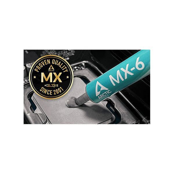 Pasta Termica Arctic MX-6 ULTIMATE Performance Thermal Paste 8g, Continuous Use Temperature -50-150C, Viscosity 45000 poise, Density 2.6 g/cm3, ACTCP00081A 31615 DOXYTERRA.md foto
