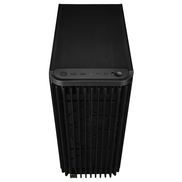 Компьютерный корпус Case ATX ASUS ProArt PA401 Wood Edition - Tempered Glass Panel Black no PSU, Tempered Glass Side, 2x160 mm Fans Front, 1x120 mm Fan Rear, 2xUSB 3.2 Gen1, USB 3.2 Gen2 Type C, Audio-out&Mic 32616 DOXYTERRA.md фото