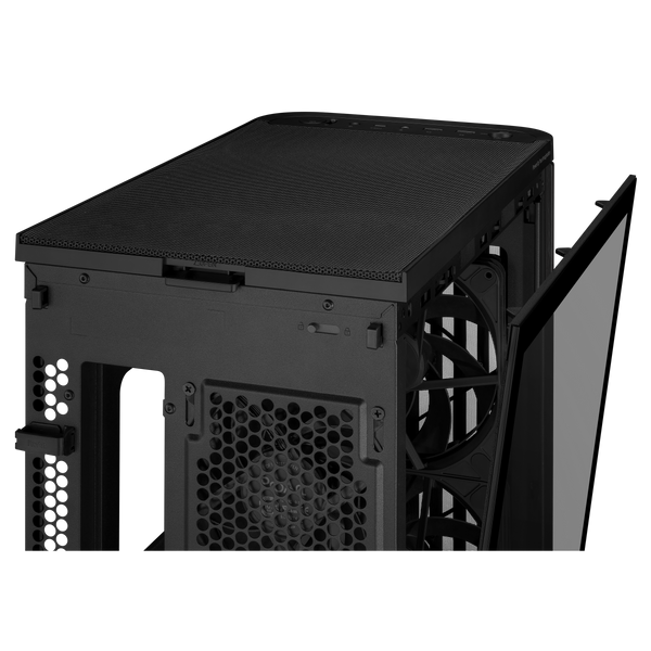 Компьютерный корпус Case ATX ASUS ProArt PA401 Wood Edition - Tempered Glass Panel Black no PSU, Tempered Glass Side, 2x160 mm Fans Front, 1x120 mm Fan Rear, 2xUSB 3.2 Gen1, USB 3.2 Gen2 Type C, Audio-out&Mic 32616 DOXYTERRA.md фото