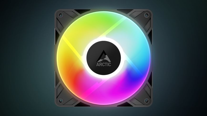 Вентилятор для корпуса Case/CPU FAN Arctic P12 Pro A-RGB Black, A-RGB PWM Fan with Cable Splitter, 120x120x25 mm, 4-Pin-Connector + 4-Pin-Socket, 600-3000rpm, Airflow 77 cfm / 131 m3/h, ACFAN00309A 33527 DOXYTERRA.md фото