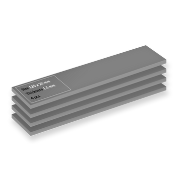 Pad Termic Arctic Premium Performance Thermal Pad TP-4 Grey 4 Pack, 120x20mmx1.5mm, Continuous Use Temperature -40-150&deg;C, 3.4 g/cmі, ACTPD00067A 33544 DOXYTERRA.md foto