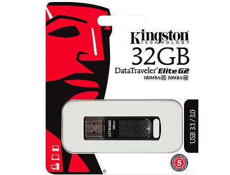 32GB USB Flash Drive Kingston DTEG2/32GB DataTraveler Elite G2 (Metal) 180MB/s read, 50MB/s write USB 3.1 (memorie portabila Flash USB/внешний накопитель флеш память USB) 24822 фото