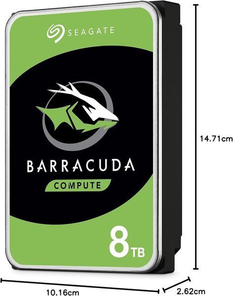 Жесткий диск 3.5 HDD 8TB Seagate Barracuda ST8000DM004, 5400rpm, SATA3 6Gb/s, 256MB 33714 DOXYTERRA.md фото