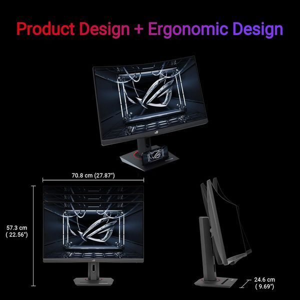 Monitor 31.5 ASUS ROG Strix XG32WCMS Black, Curved-VA, 2560x1440 WQHD, 280Hz, FreeSync, 1msGTG, 400cd, HDR10, HDMI+DP+USB+TypeC 251579 DOXYTERRA.md foto