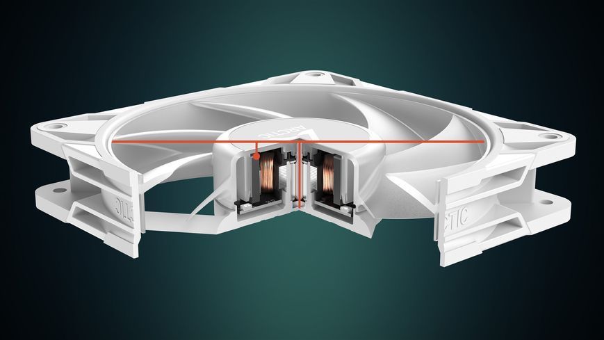 Вентилятор для корпуса Case/CPU FAN Arctic P12 Pro A-RGB White, A-RGB PWM Fan with Cable Splitter, 120x120x25 mm, 4-Pin-Connector + 4-Pin-Socket, 600-3000rpm, Airflow 77 cfm / 131 m3/h, ACFAN00311A 33528 DOXYTERRA.md фото