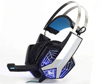 AULA Storm Gaming headset, 20 Hz - 20 kHz, 110+/-3 dB, 32 Ohm, Microphone: -32 dB ± 3 dB, 2m, 2x3.5mm + USB (for illumination) (casti cu microfon/наушники с микрофоном) 22808 фото