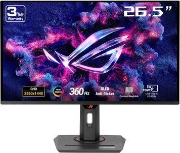 Monitor 26.5 ASUS ROG Strix OLED XG27ACDNG HDR10 2K Gaming Monitor WIDE 16:9, 0.229, 0.03ms, 360Hz, 450cd/m2, 135%sRGB, FreeSync&G-Sync, Pivot, Contrast 1.500.000:1, H:30-390kHz,V:40-240Hz, 2560x1440 QD-OLED, USB Hub, 2xHDMI v2.1/DP1.4/USB-C 32520 DOXYTERRA.md foto