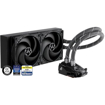 Sistem de racire cu lichid Arctic Liquid Freezer II 280 Multi Compatible All-In-One CPU Water Cooler, Intel 1700, 1200, 115X, 2011-3, 2066, AMD AM5, AM4, VRM Fan: 40mm 1000–3000rpm, Pump: 800–2000rpm, 2x140mm Fan 200–1700rpm, Fluid Dynamic Bearing, ACFRE0 30359 foto