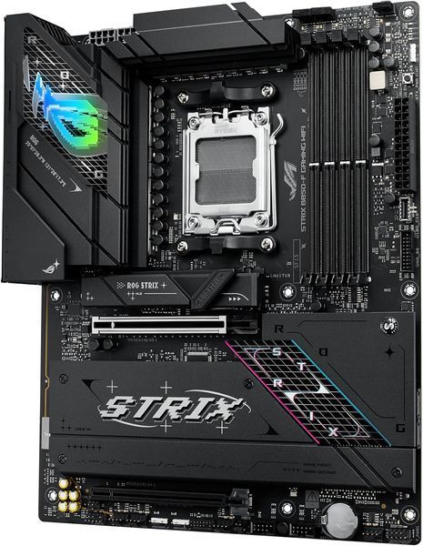 Placa de baza ASUS ROG STRIX B850-F GAMING WIFI AMD B850, AM5, Dual DDR5 8000+MHz, 2xPCIe 5.0 x16 slot, HDMI/DisplayPort, USB Type-C, SATA&PCIe RAID, 2xM.2 PCIe 5.0 x4, M.2 PCIe 4.0 x4, Wi-Fi 7 802.11be&BT 5,4, 2.5Gb Ethernet, Aura 33141 DOXYTERRA.md foto