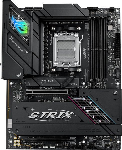 Placa de baza ASUS ROG STRIX B850-F GAMING WIFI AMD B850, AM5, Dual DDR5 8000+MHz, 2xPCIe 5.0 x16 slot, HDMI/DisplayPort, USB Type-C, SATA&PCIe RAID, 2xM.2 PCIe 5.0 x4, M.2 PCIe 4.0 x4, Wi-Fi 7 802.11be&BT 5,4, 2.5Gb Ethernet, Aura 33141 DOXYTERRA.md foto