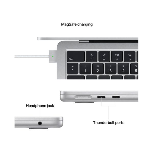 13.6 Apple MacBook Air Apple M3 chip with 8-core CPU and 8-core GPU, 8GB, 256GB SSD - Silver MRXQ3RU/A MRXQ3RU/A фото