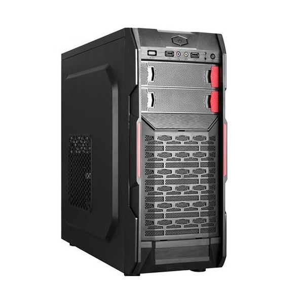 Корпус для компьютера Case Miditower ATX HPC B-09 Shiny Black+Red decoration, 550W, 12cm fan, 24 pin, 2xSATA cables, 1xUSB 3.0, 2xUSB 2.0 & Audio (carcasa/корпус) 31349 фото